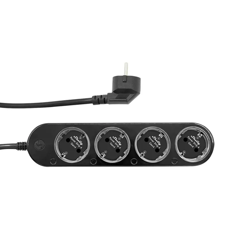 Listwa zasilająca SHELLY Power Strip 4 Gen4 4 gniazda (czarna) - Elektronika i akcesoria