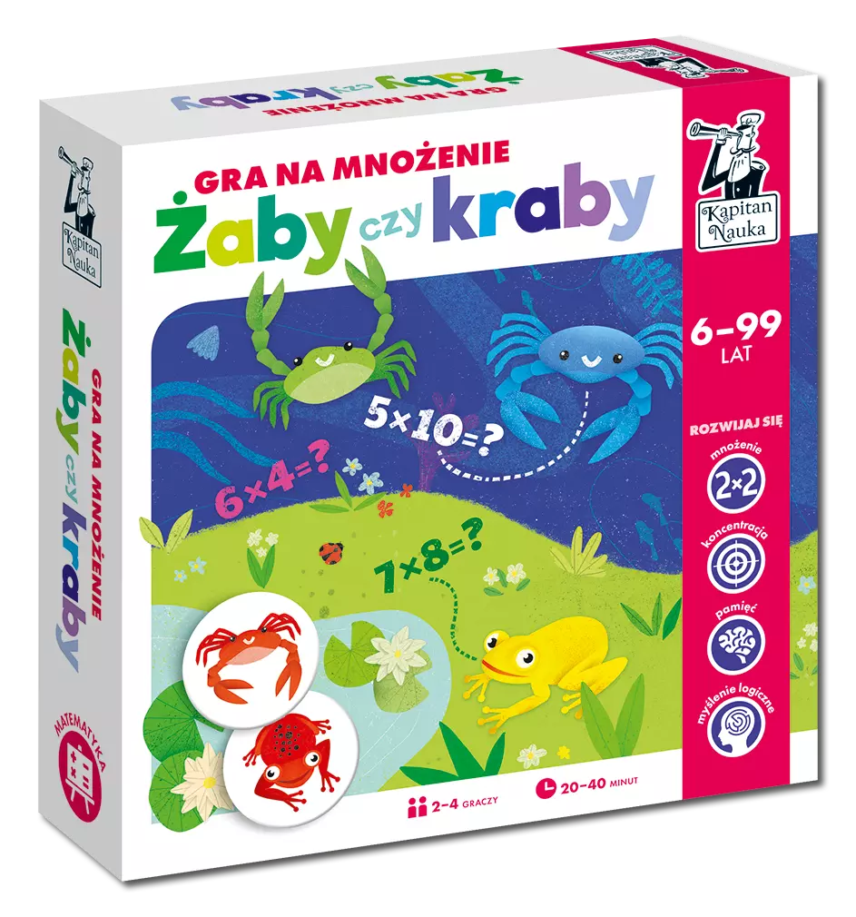 Żaby czy kraby. Gra na mnożenie - Gry