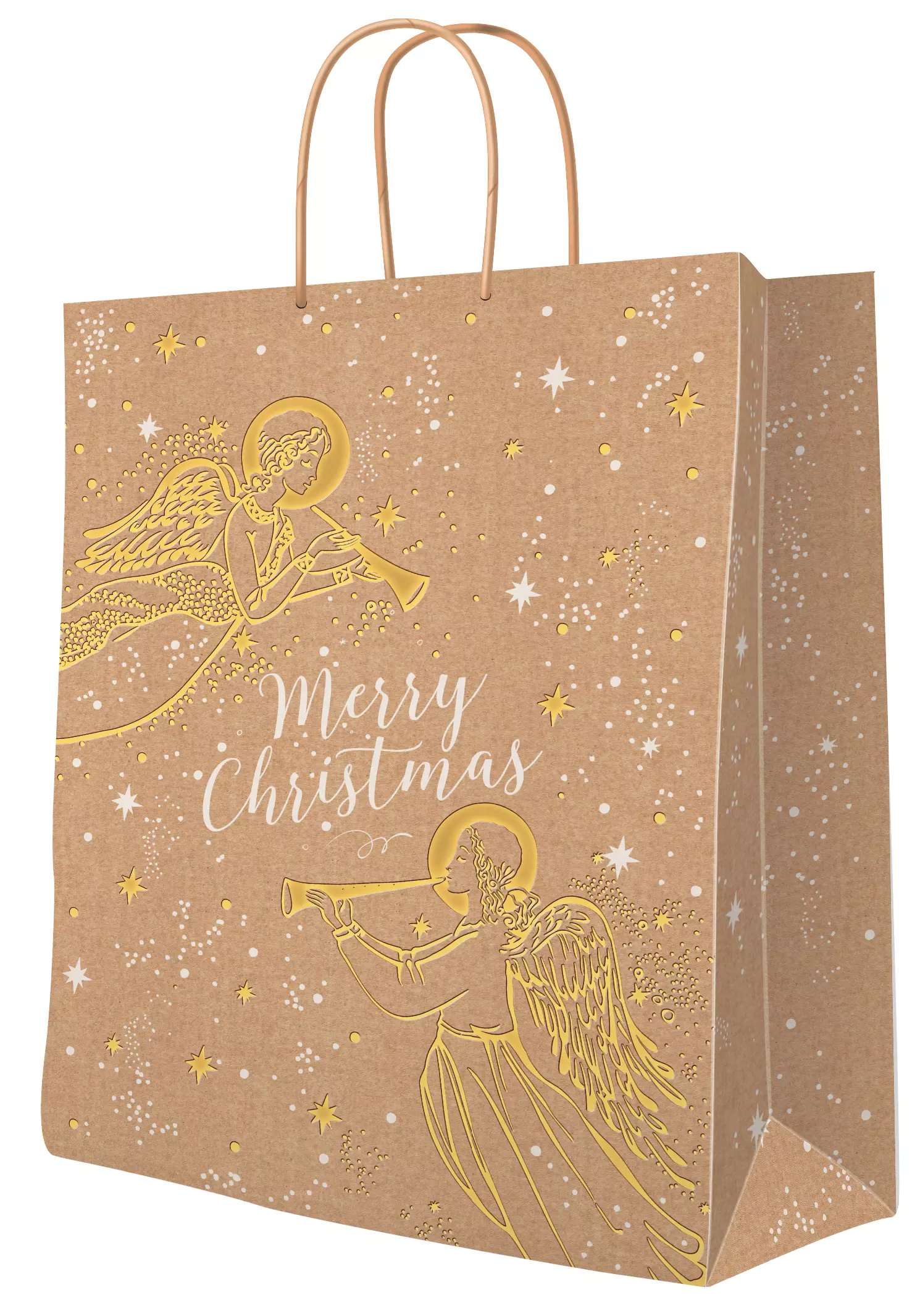 Torebka prezentowa duża, Merry Christmas - Papiernicze i szkolne