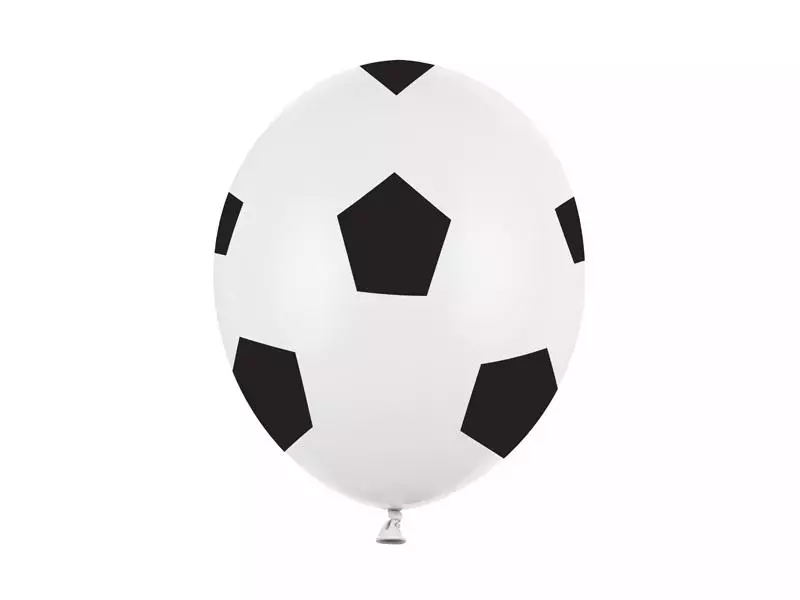 Balony Piłka Pure White 30cm 6szt - Papiernicze i szkolne