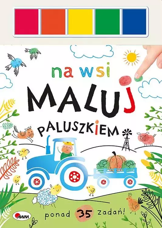 Na wsi. Maluj paluszkiem - Książki