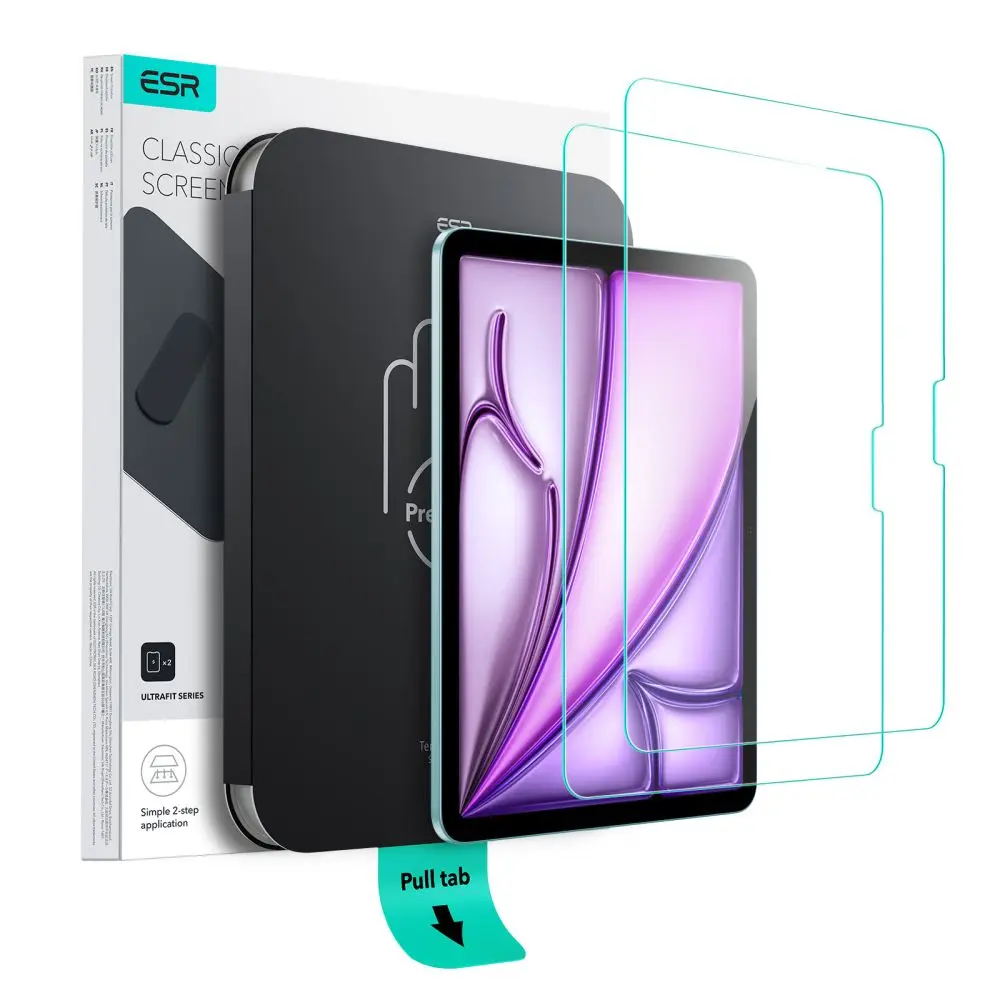 Szkło Hartowane ESR Ultrafit Tempered Glass 2-Pack iPad Air 13” 1 / 2 / 2024-2025 Clear - Elektronika i akcesoria