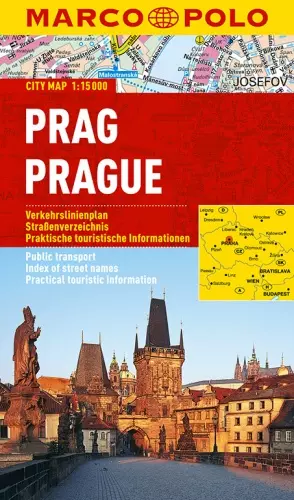 Plan miasta Praga 1:15 000 laminowany - Książki