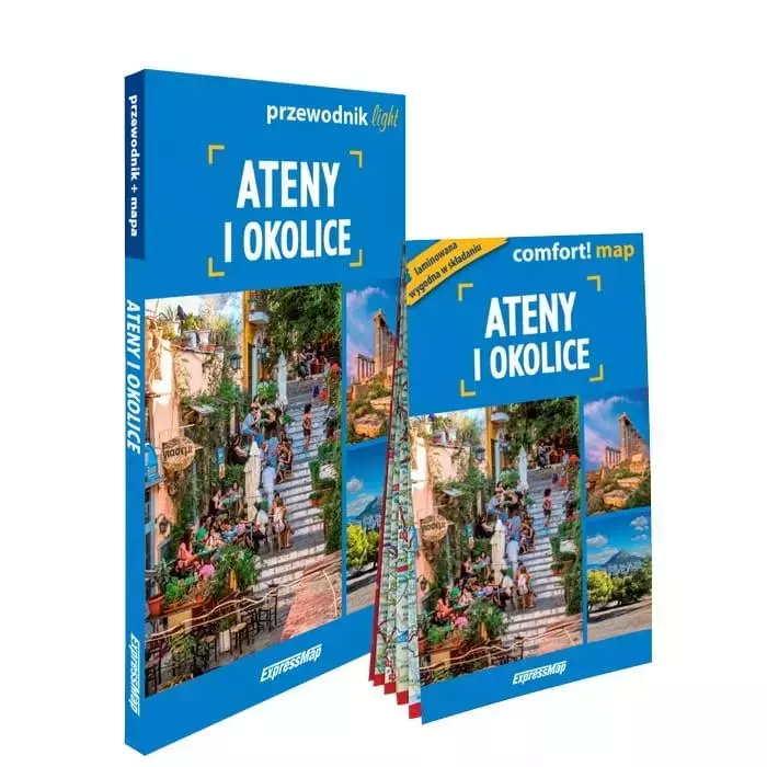 Ateny i okolice light: przewodnik + mapa - Książki