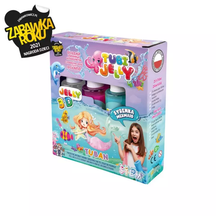 Tubi Jelly 3 kolory - Syrenka - Zabawki