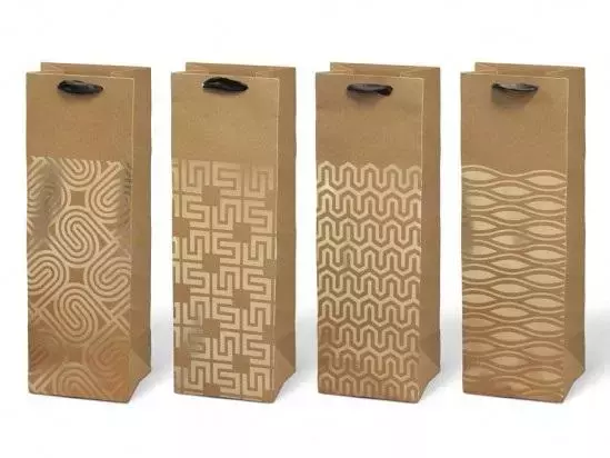 Torebka na prezent T12 kraft 125x350x90 - Papiernicze i szkolne