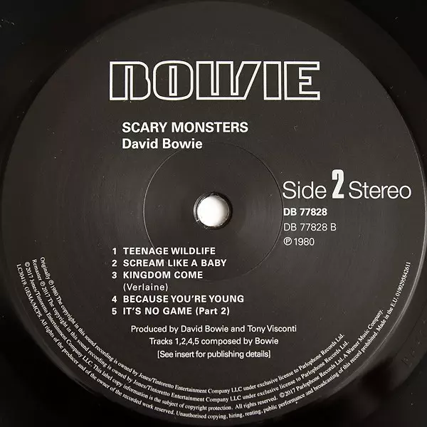 Scary Monsters (And Super Creeps). Reedycja, LP - Muzyka
