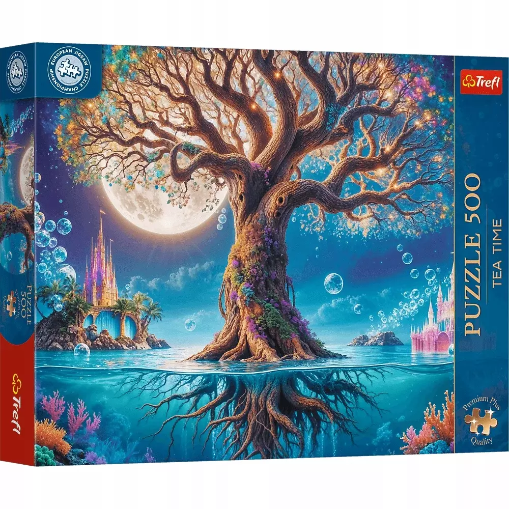 Puzzle 500 elementów. Premium Plus Quality. Mistrzostwa Europy. Tea Time: Magiczne drzewo - Puzzle