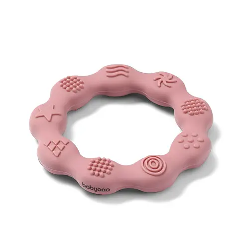 Gryzak silikonowy RING różowy - Mama i dziecko
