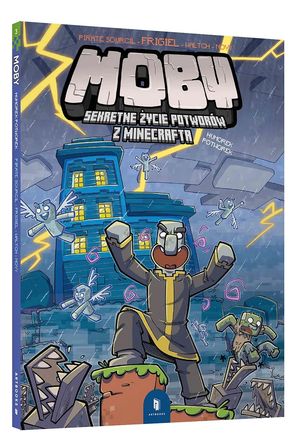 MOBY. Sekretne życie potworów z Minecrafta, Tom 3 Humorek potworek - Książki