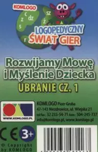 Karty Rozwijamy mowę i myślenie dziecka Ubranie część 1 - Książki