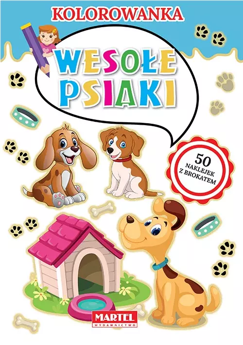 Kolorowanka. Wesołe psiaki - Książki