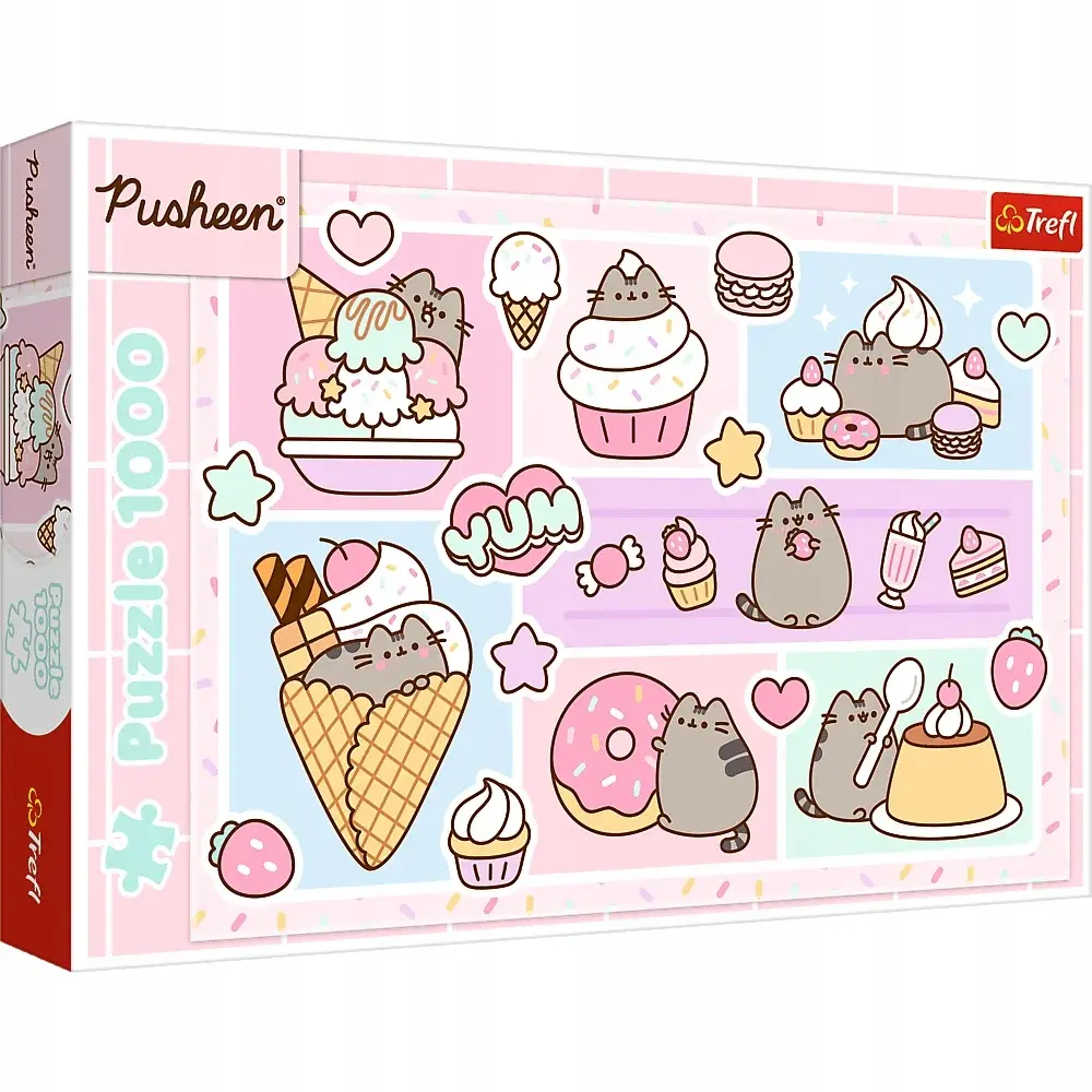 Trefl Puzzle Pusheen 1000 el. Słodki Pusheen - Puzzle