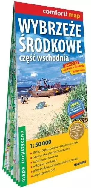 Comfort! map. Wybrzeże Środkowe, część wschodnia. Mapa w skali 1:50 000 - Książki