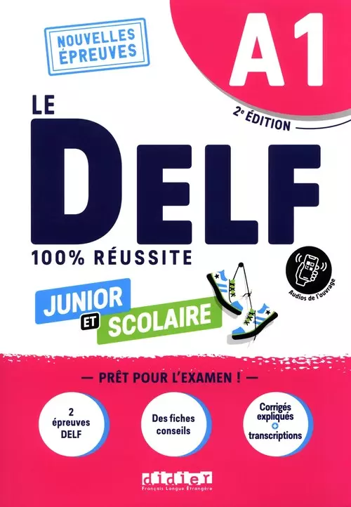 DELF 100% reussite A1 scolaire et junior książka + audio - Książki