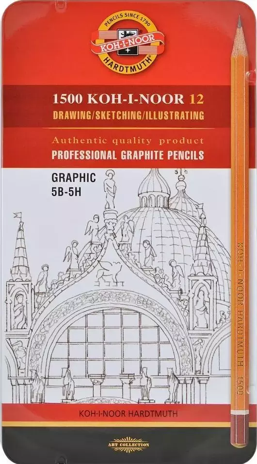 Ołówek grafitowy 5B-5H - Papiernicze i szkolne