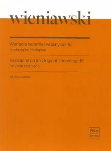Wariacje na temat własny, op. 15 na skrzypce... - Muzyka
