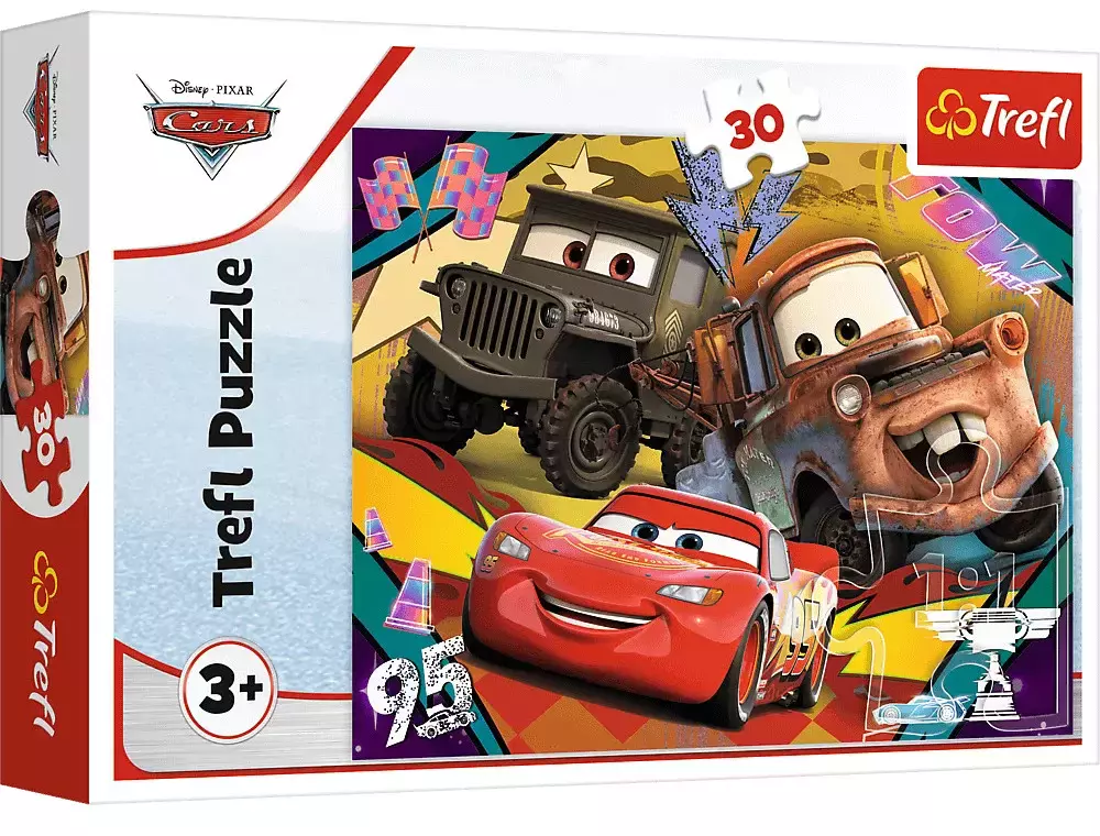 Puzzle 30 Rozpędzone samochody TREFL - Puzzle