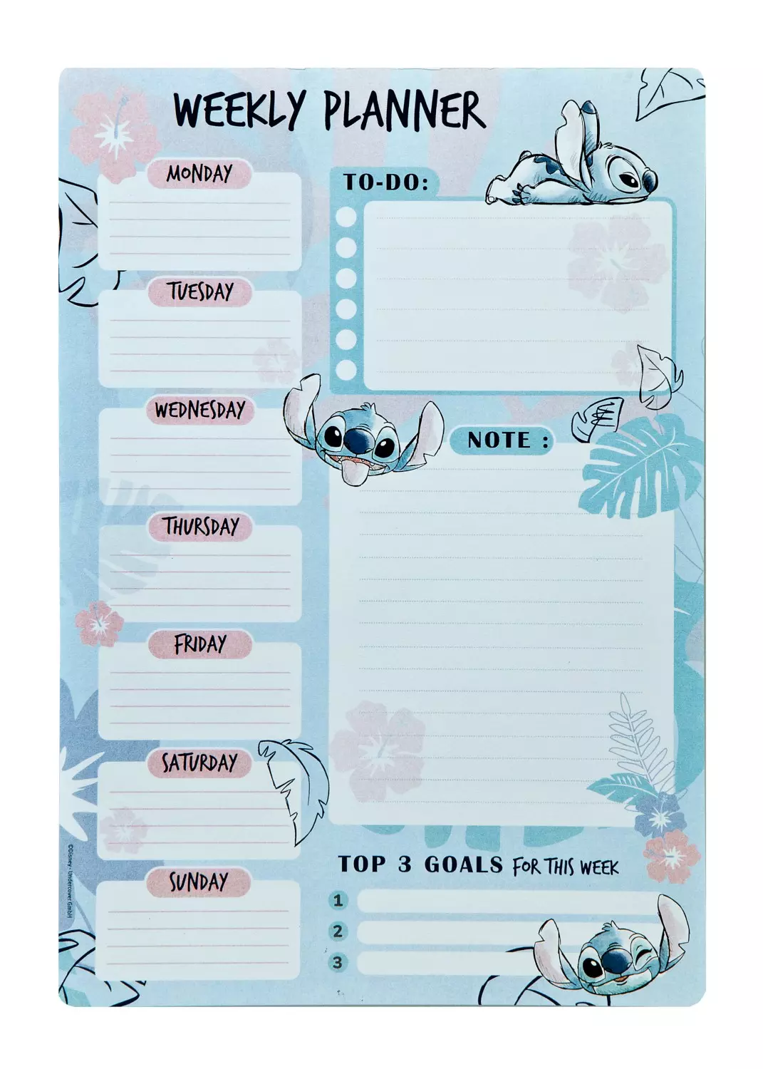 Planner tygodniowy Stitch STLI0793 - Papiernicze i szkolne