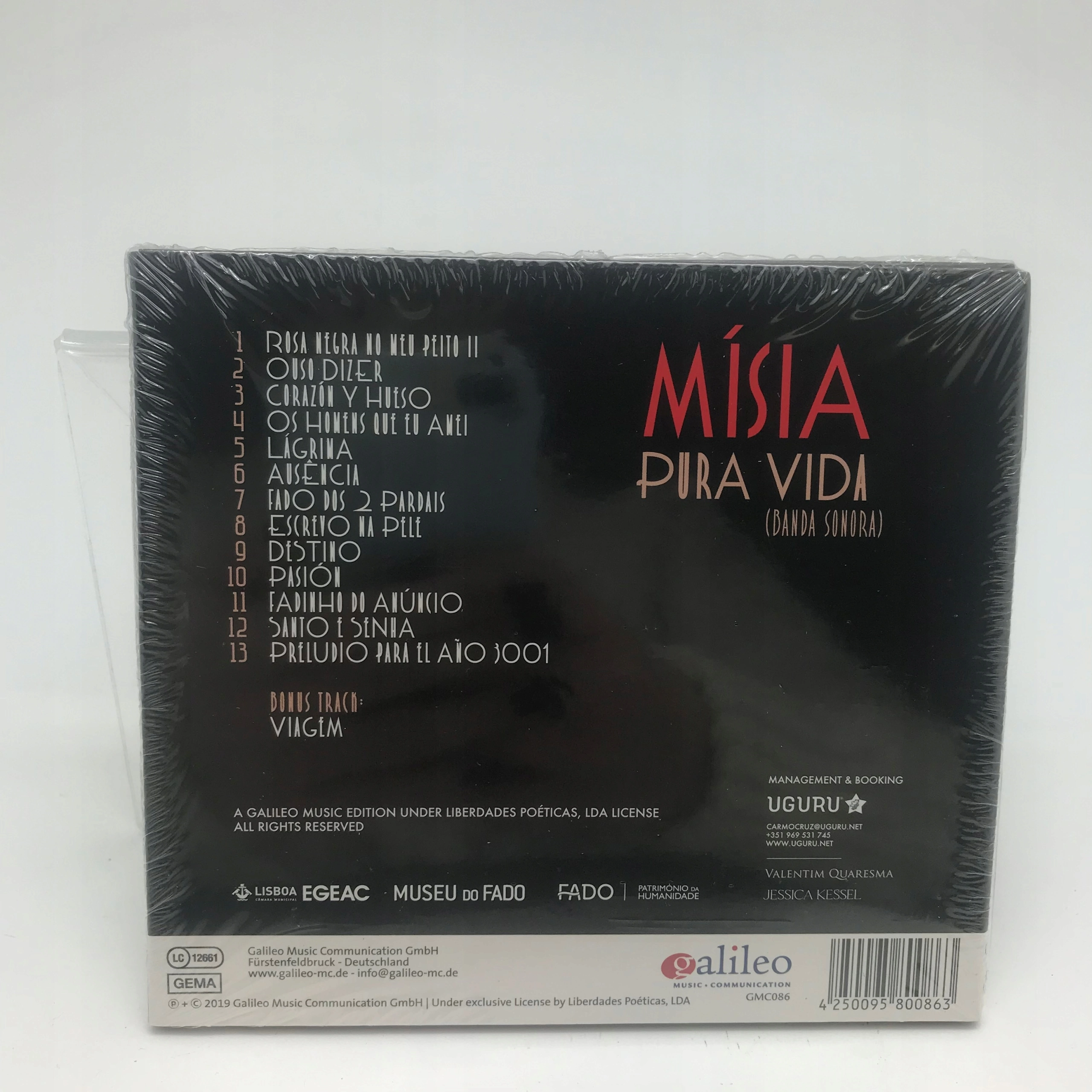 Pura Vida (Banda Sonora), CD - Muzyka