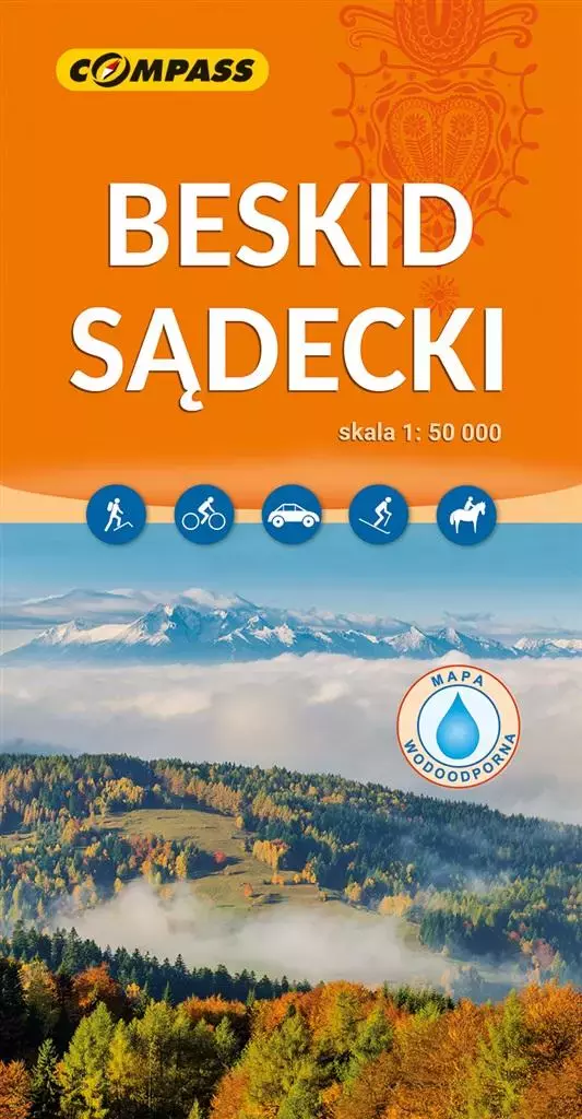 Mapa tur. - Beskid Sądecki 1:50 000 lam w.2023 - Książki