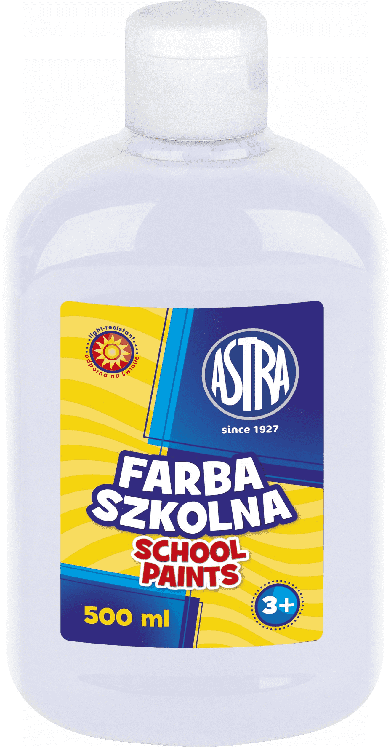 Farba szkolna 500 ml, biała - Papiernicze i szkolne