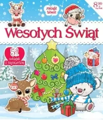 Naklejki iskierki Wesołych Świąt - Książki