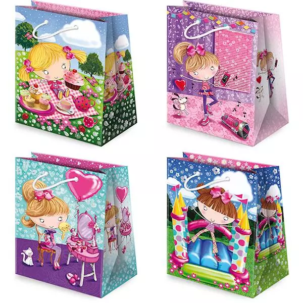 TOREBKI OZDOBNE T-17L SET 8 DZIECI DZIEWCZYNKI 5 SZTUK - Papiernicze i szkolne