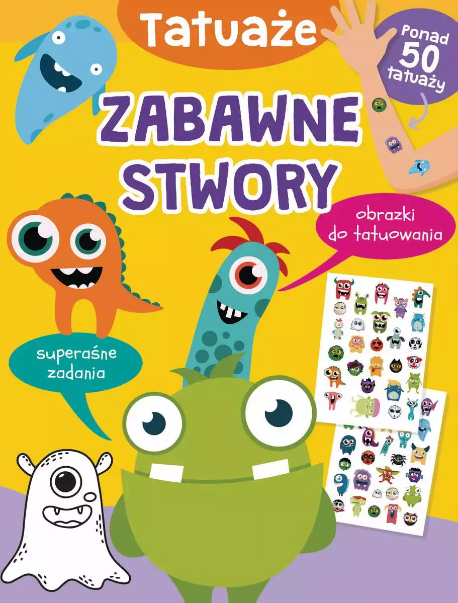 Zabawne stwory. Tatuaże - Papiernicze i szkolne