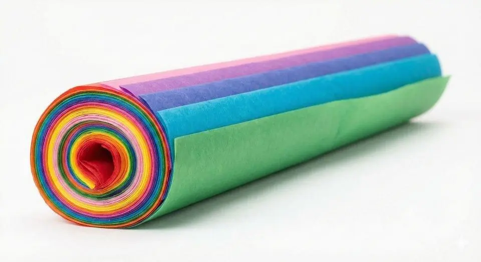 Bibuła gładka 12 kolorów A3 HAPPY COLOR. 5 rolek - Papiernicze i szkolne