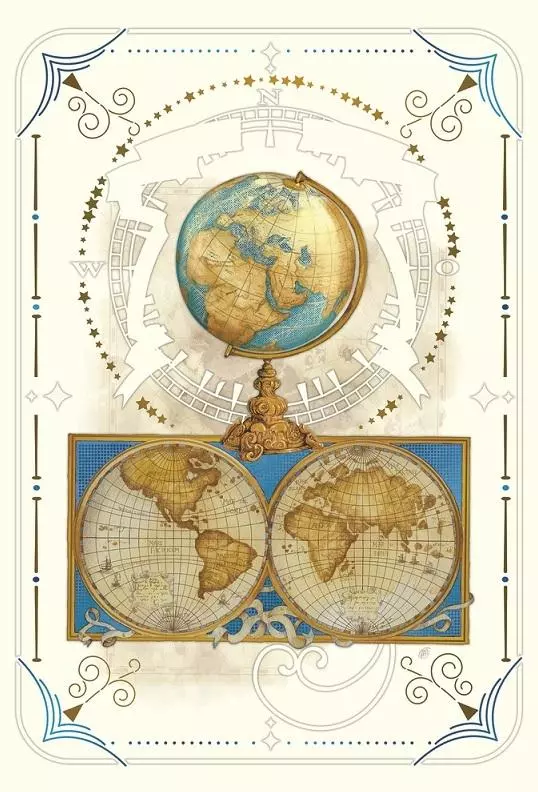 Karnet 12x18 cm B-BD 502 089 + koperta Globus - Papiernicze i szkolne