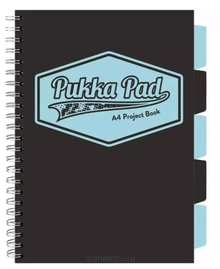 Kołozeszyt Pukka Pad A4 Project Book Black & Blue Sky czarny - Papiernicze i szkolne