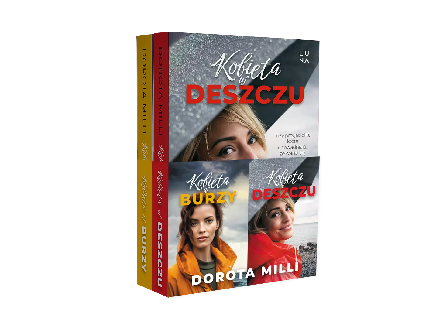 PAKIET KOBIETA W BURZY / KOBIETA DESZCZU - Książki