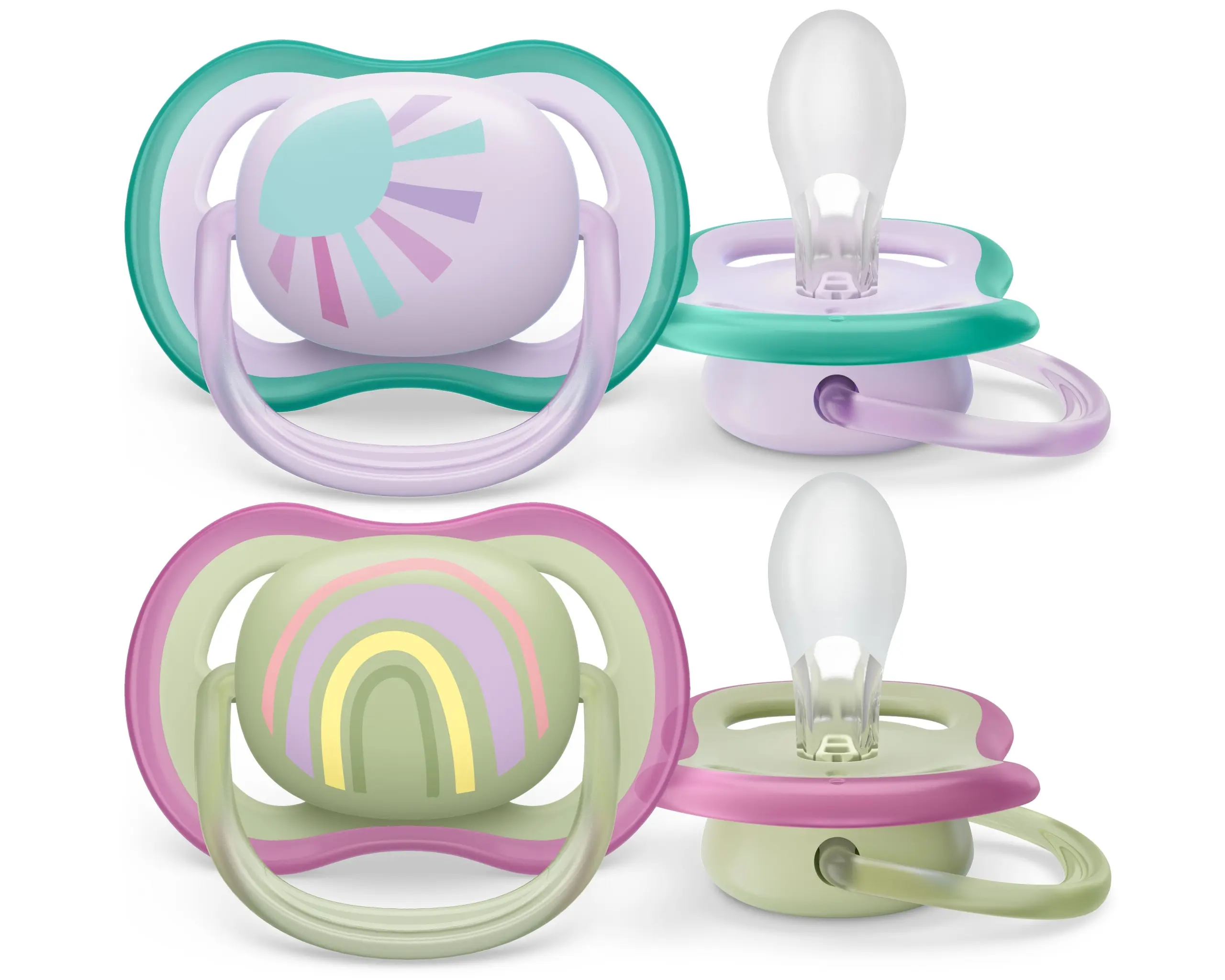Philips Avent Smoczek ortodontyczny Ultra Air 0-6m 2 szt SCF085/59 - Zabawki