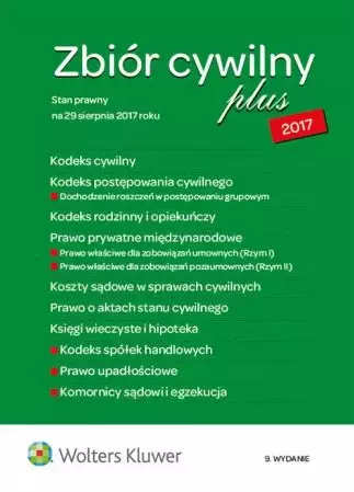 Zbiór cywilny plus 2017 - Książki