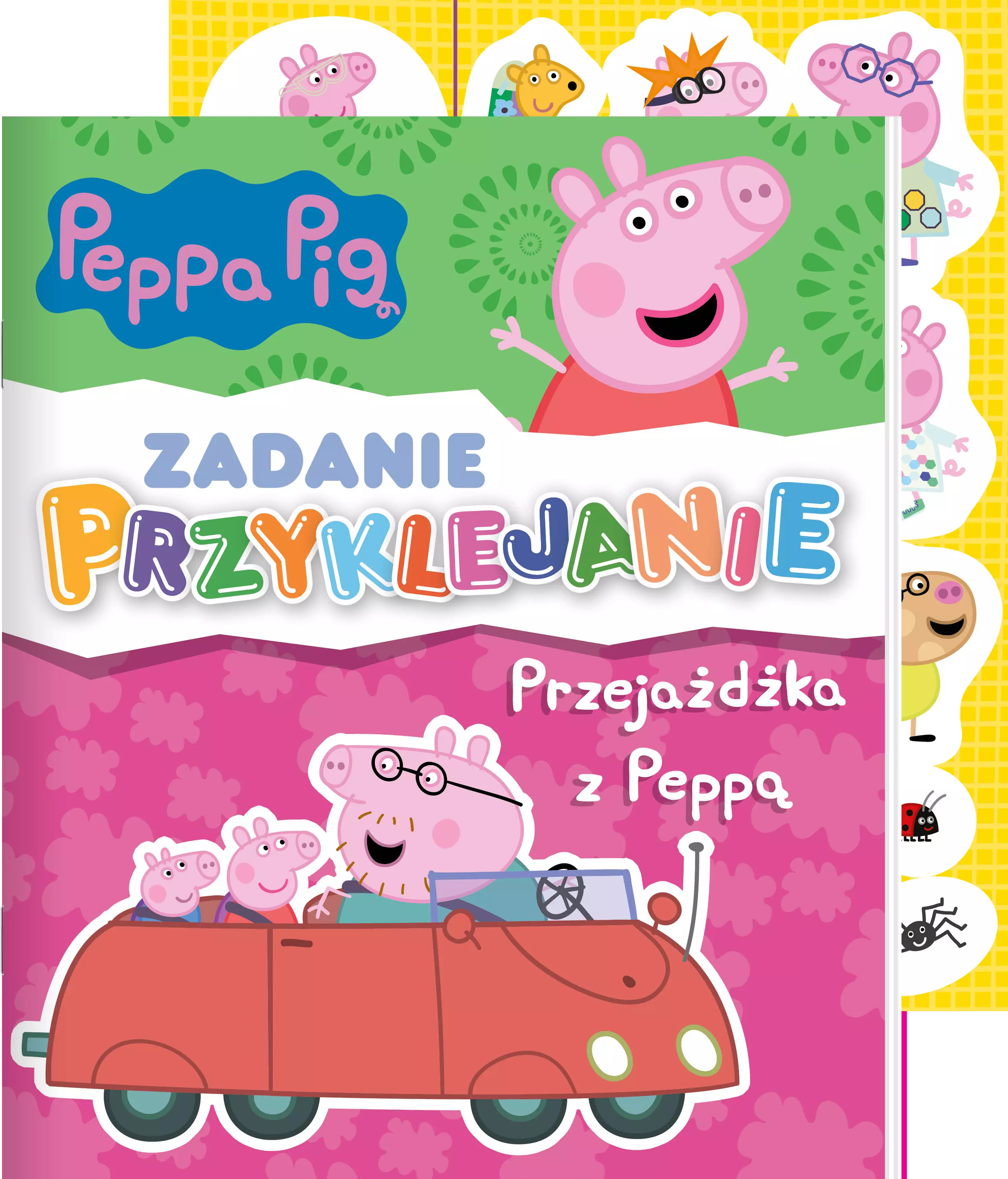 Przejażdżka z Peppą. Świnka Peppa. Zadanie Przyklejanie - Książki