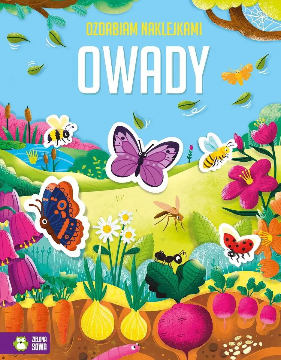 Ozdabiam naklejkami. Owady - Książki