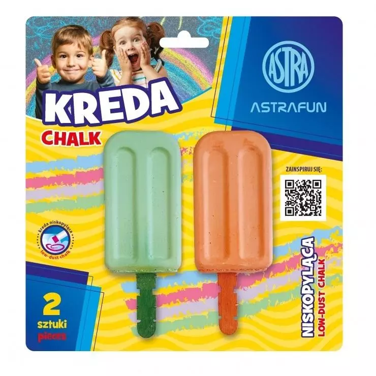 Kreda Lody Fun 2szt ASTRA - Papiernicze i szkolne