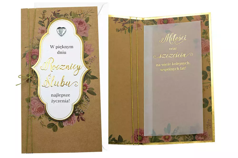 Karnet Rocznica ślubu - Papiernicze i szkolne