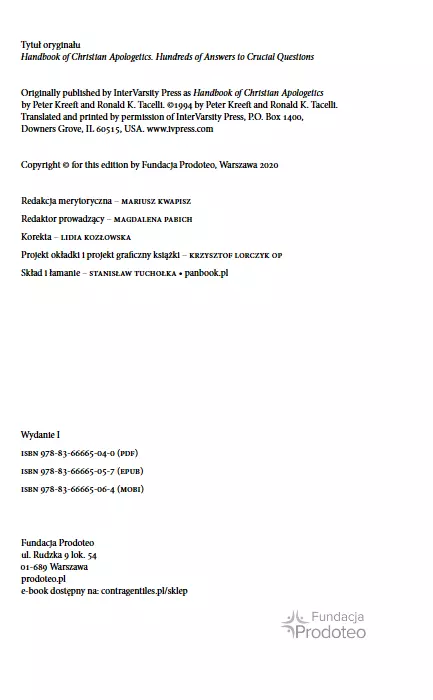 Podstawy apologetyki chrześcijańskiej. Setki pytań, setki odpowiedzi - Książki
