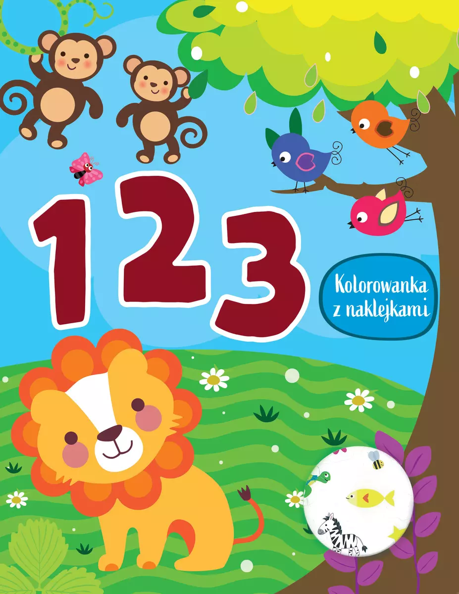 123. Kolorowanka z naklejkami - Książki