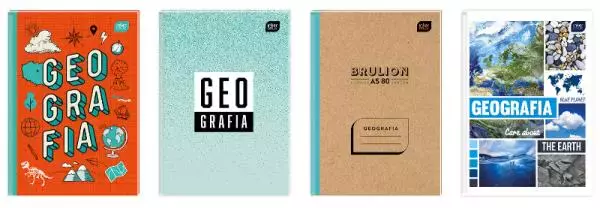 Brulion A5 80k kratka Geografia p5 INTERDRUK,  cena za 1szt. - Papiernicze i szkolne