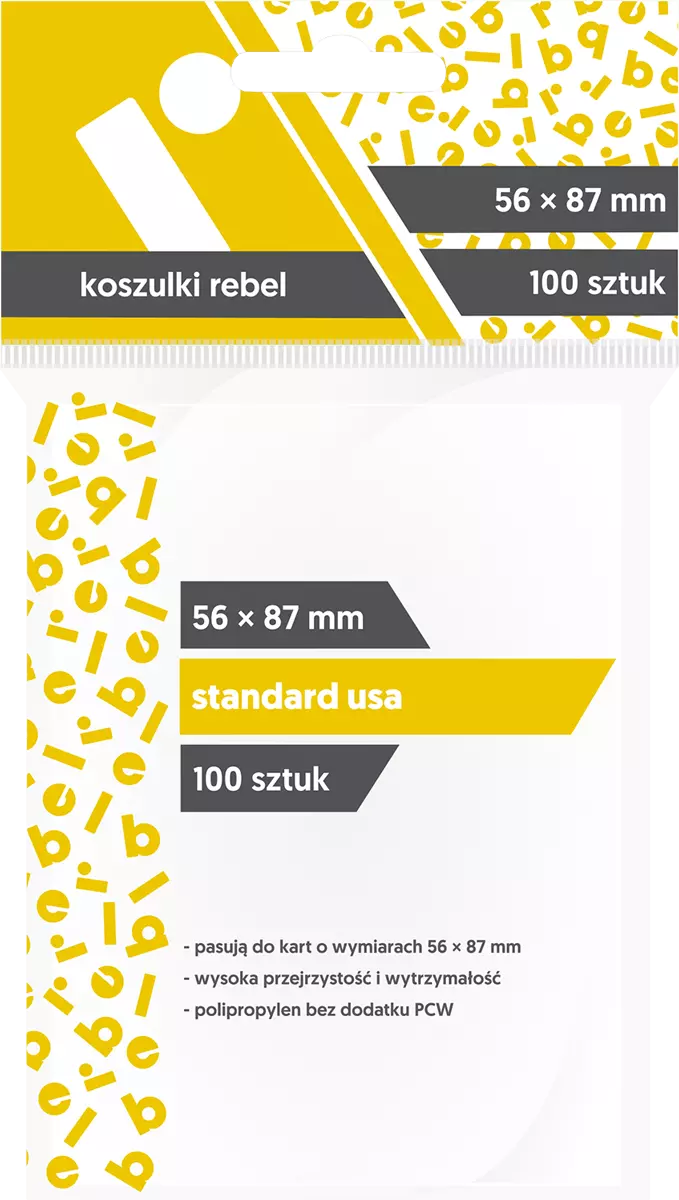 Koszulki na karty Rebel (56x87 mm) Standard USA 100 sztuk - Gry