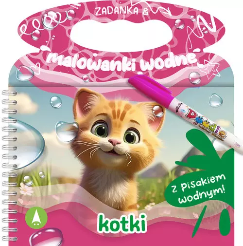 Zadanka & malowanki wodne. Kotki - Książki