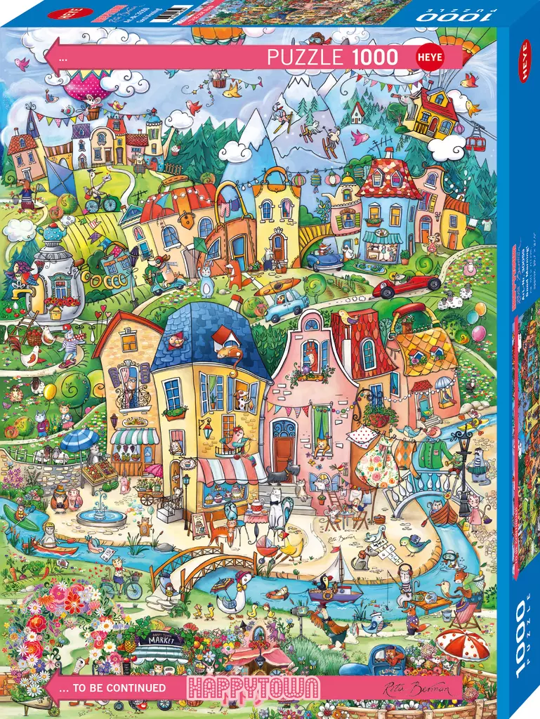 Puzzle 1000 elementów. Szczęśliwe miato. Dzień dobry, Berman - Puzzle