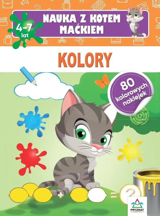 Nauka z kotem Maćkiem. Kolory - Książki