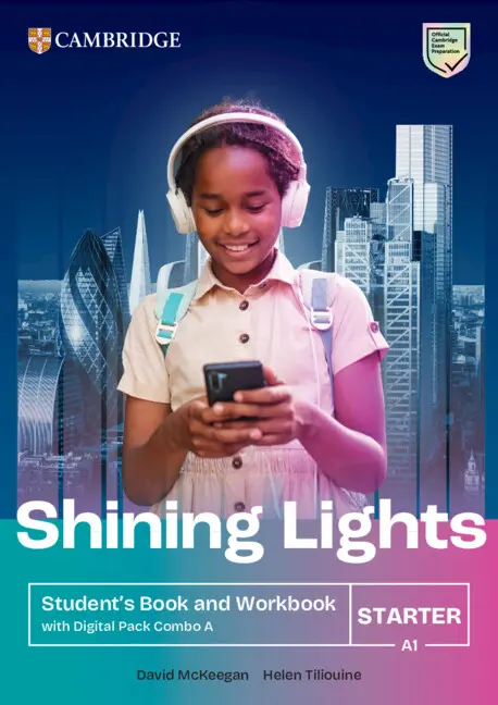 Shining Lights Starter A1. Student's Book and Workbook with Digital Pack Combo A - Książki