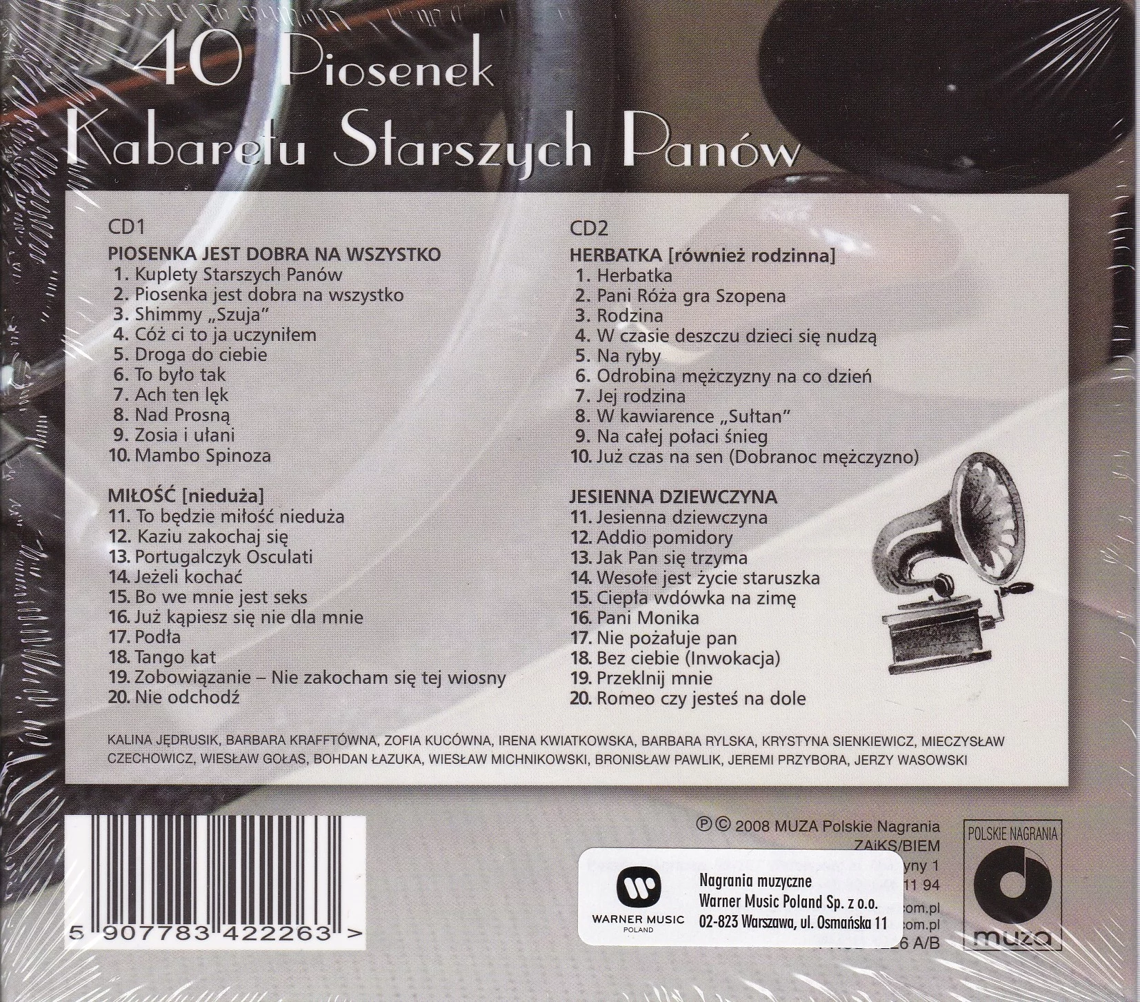 40 piosenek, 2 CD - Muzyka