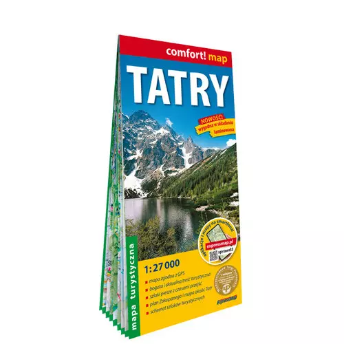 Tatry laminowana mapa turystyczna 1:27 000 - Książki