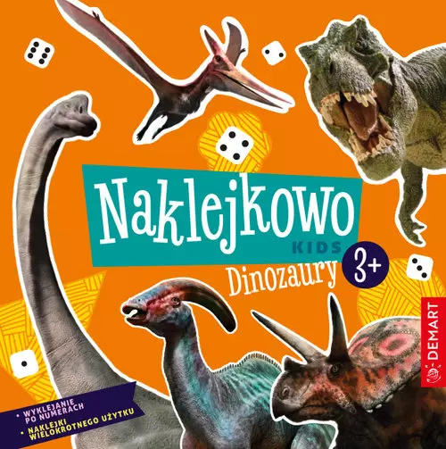 Naklejkowo Kids 3+. Dinozaury - Książki